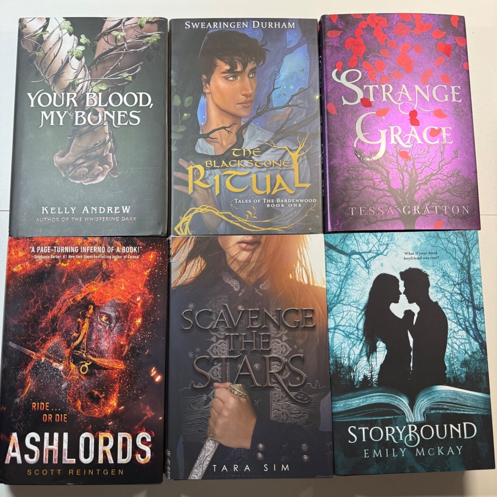 YA Teen Fantasy Book Bundle 6 Hardcovers Signed Special Editions OwlCrate NEW